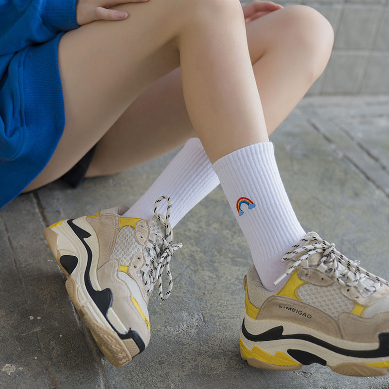 AnyWeather embroidered socks