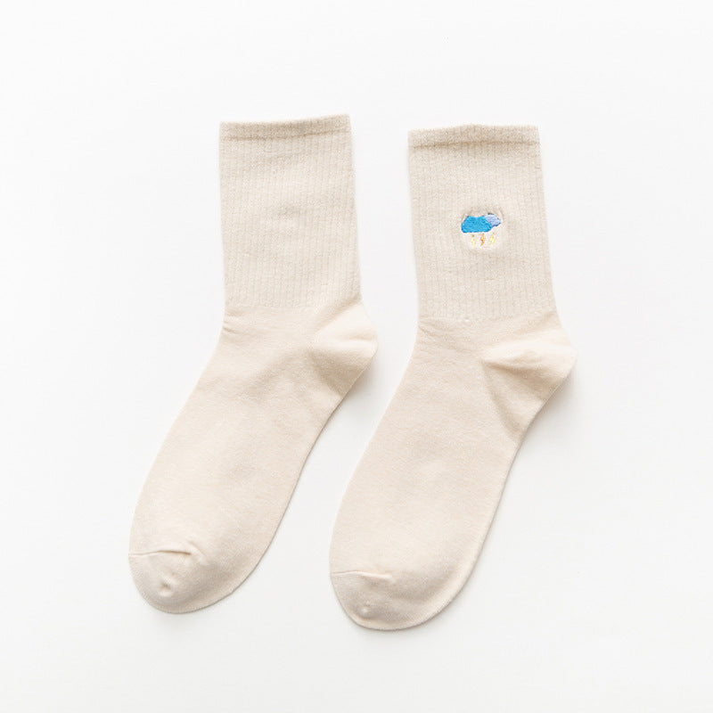 AnyWeather embroidered socks
